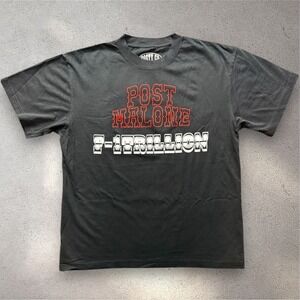 Post Malone F-1 Trillion Album Tracklist T-Shirt Mens Large Black Posty Co Merch